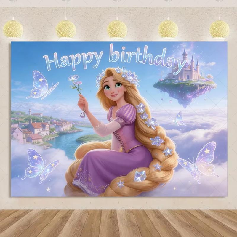 BEPAN Fundal Tematic Magic Rapunzel Personalizabil Decorațiuni și Accesorii Petrecere de Ziua de Naștere Fetiță Fundal Baby Shower Poster Cameră