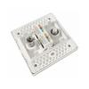 Multimedia Outlet Panel For Various Connectors TV9.5 RJ45 CAT6/CAT5E F-Type Faceplate for Ethernet/TV Coaxial Cable