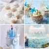 Snowflake Cookies Biscuit Mold Fondant Sugarcraft Plunger Cookie Cutters Xams Snow Cupcake Cake Decorating Tool Christmas