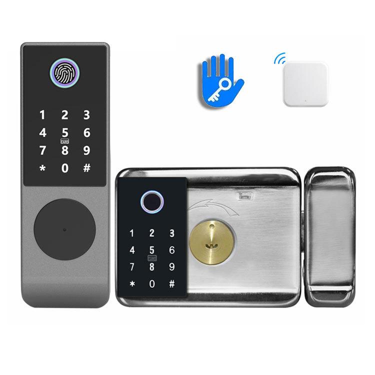 Waterproof Outdoor Smart Fingerprint Door Lock with Password Compatibility