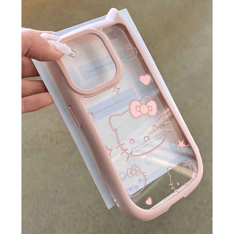 

Милый Чехол-Ушки Кошки Hello Kitty для IPhone 11 12 13 14 15 16 Pro Max Plus X XS MAX XR Мягкий Силикон Прозрачный Чехол For iPhone 13 Pro