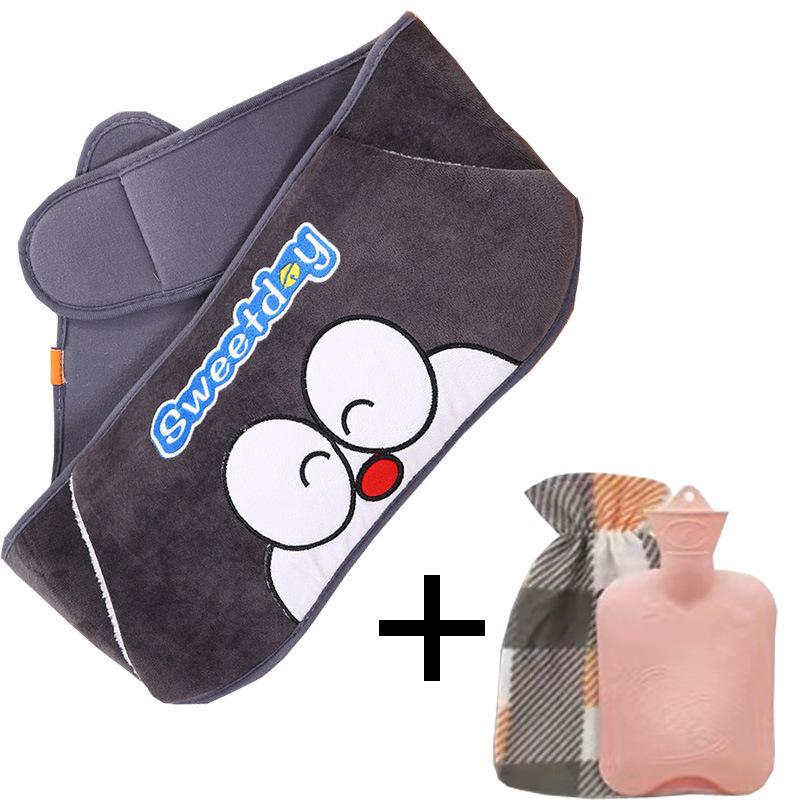 Set Protector Călduros Talie și Abdomen – Sticlă cu Apă Fierbinte Piese Three-Piece Încălzitor de Iarnă