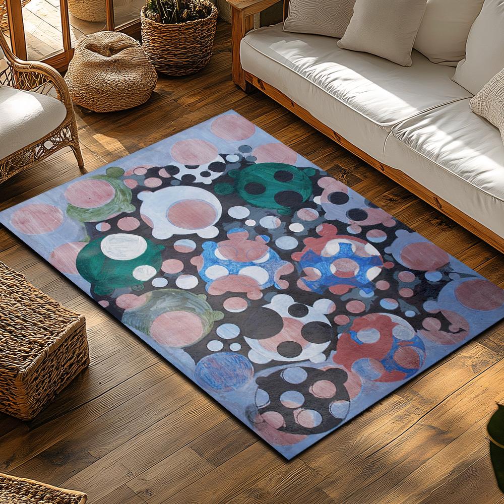 Tappetino Elegante Lavabile per Porta Interno Esterno Tappetino di Benvenuto Tappeto con Arte Astratta Moderna Arredo Casa Tappeto per Zona Tappetino Antiscivolo per Pavimento Regali