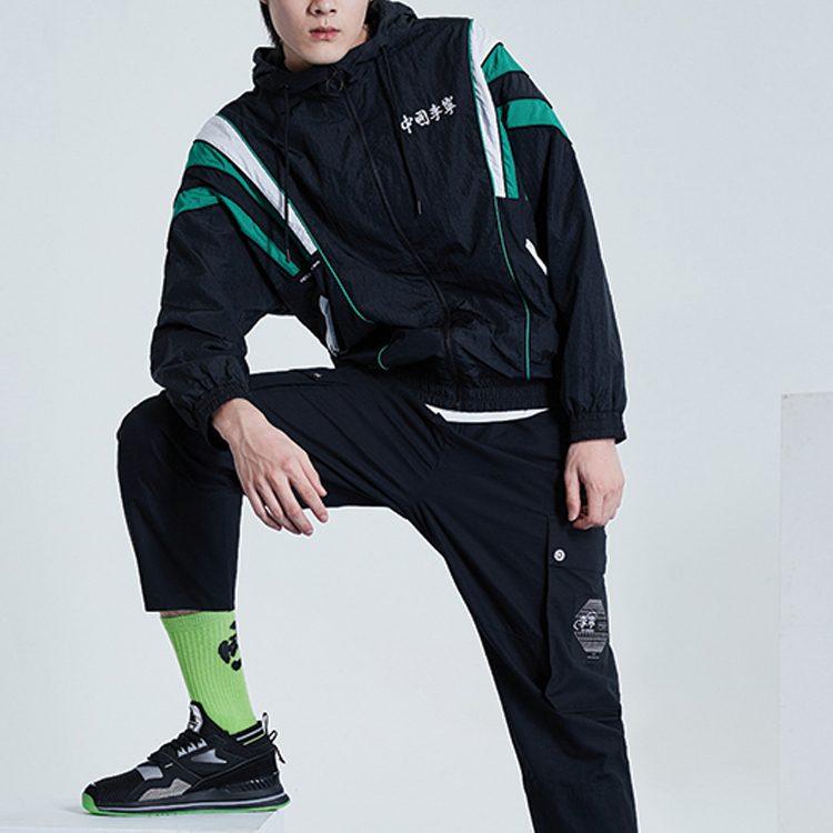 Li Ning Jackets Men's Black Hooded Moderate Other AFDQ277-1