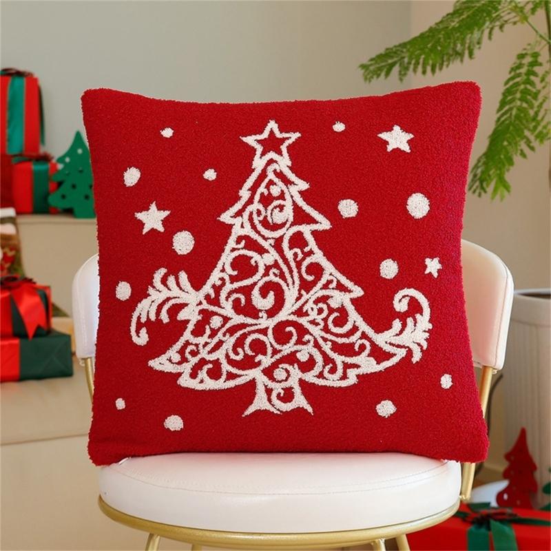 Festival Throw Pillow For Couches Decoration Soft PP Cotton Cushion Washable Cover Christmas Living Room Accent