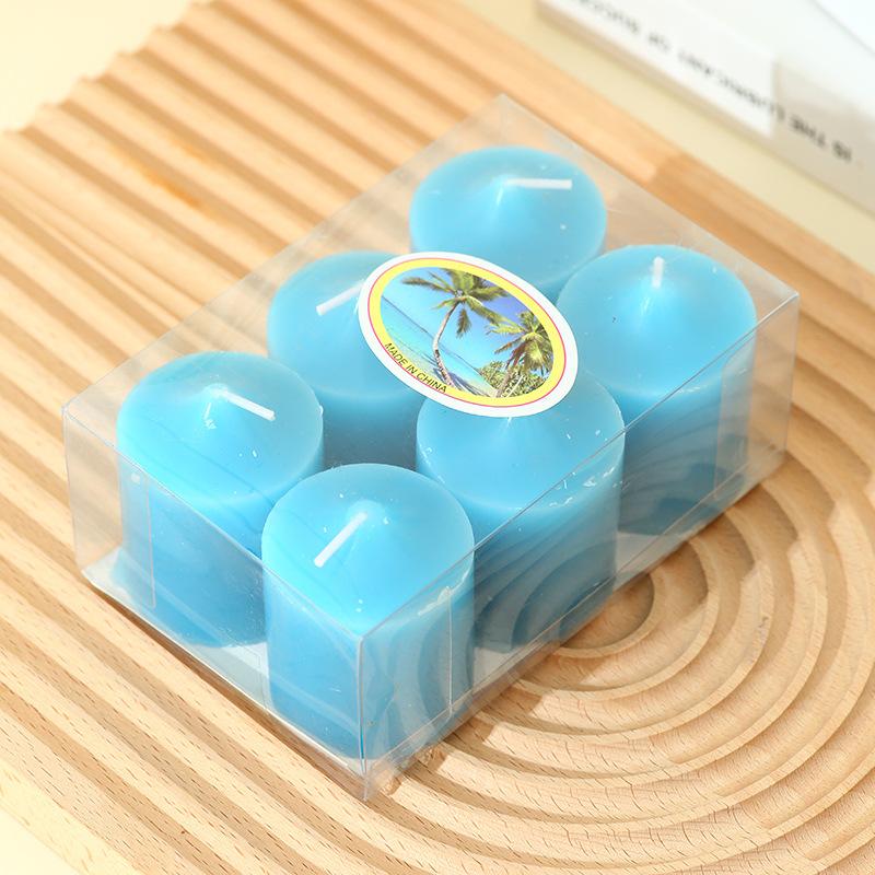 6 PVC Boxed Cup Wax Bar Ins Proposal Creative Picture Pose Candy Color Power Outage Emergency Candle