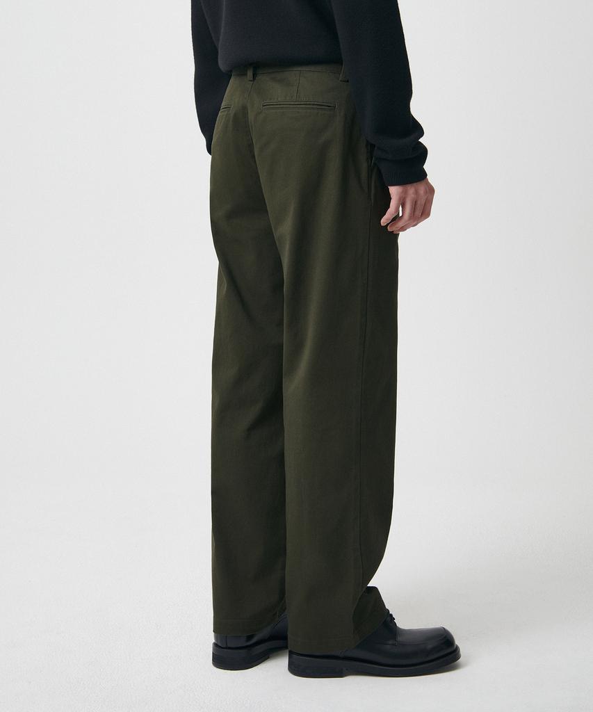 MUSINSA STANDARD Reverse One-Tuck Regular Fit Chino Pants [Khaki]