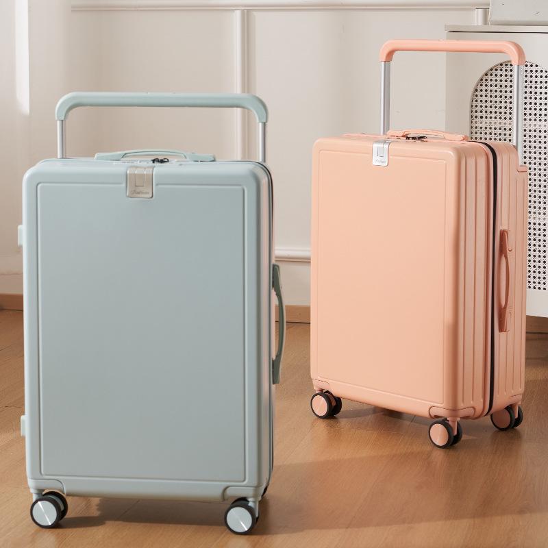 20-Inch Lightweight Carry-On Suitcase with Wide Handle & Silent Wheels, Combination Lock, Unisex Travel Companion