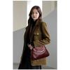 Simple Women's Shoulder Bag, Casual Crossbody Bag, Fashionable Shoulder Bag, Soft PU Leather Handbag Suitable for Daily Use and Shopping