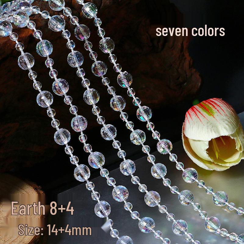 Crystal Beaded Door Curtain & Wedding Aisle Decor with Acrylic String