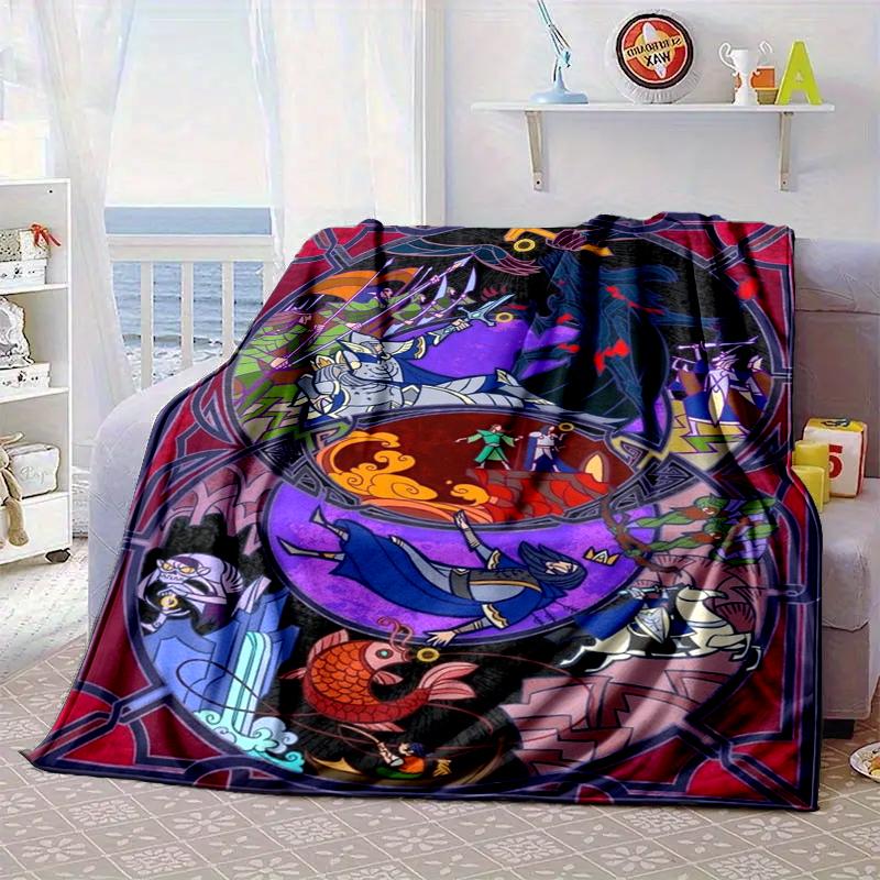 Tree Of Life Sword Symbol Blanket Flannel Blanket for bed, sofa, Camping, Hiking, Picnic Essentials, gift for family Fan gifts
