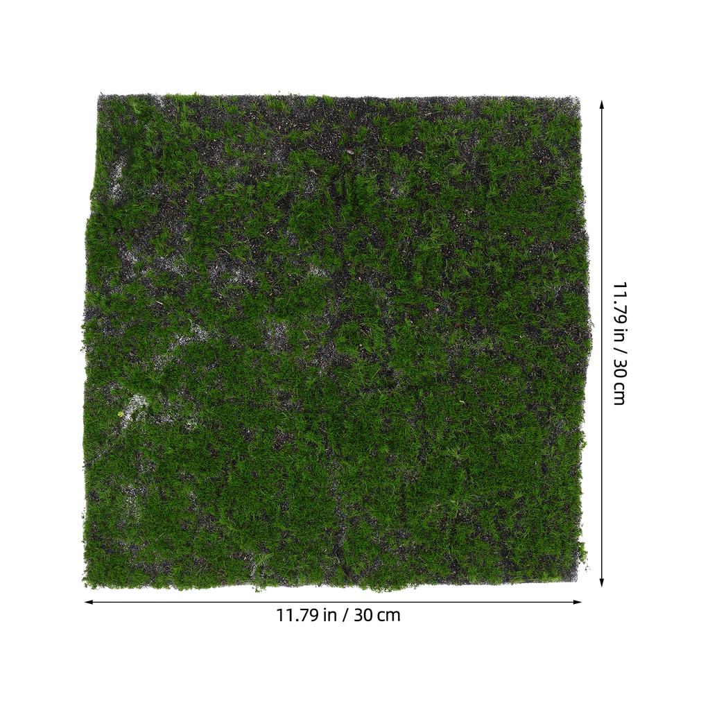 30Cmx30Cm Realistic Artificial Moss Mat Soft Faux Grass For Fairy Garden Crafts Wall Decor Indoor Plants Landscaping Decor Craft