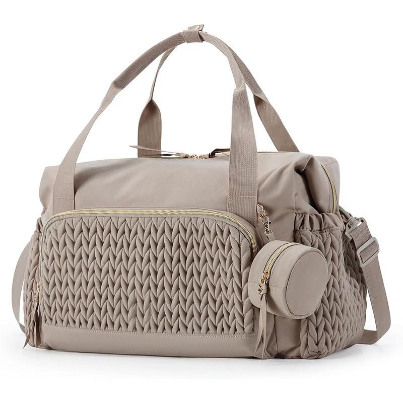 Multifunctional Diaper Bag Backpack, Large Capacity Fashion Mommy Bag With Stroller Straps