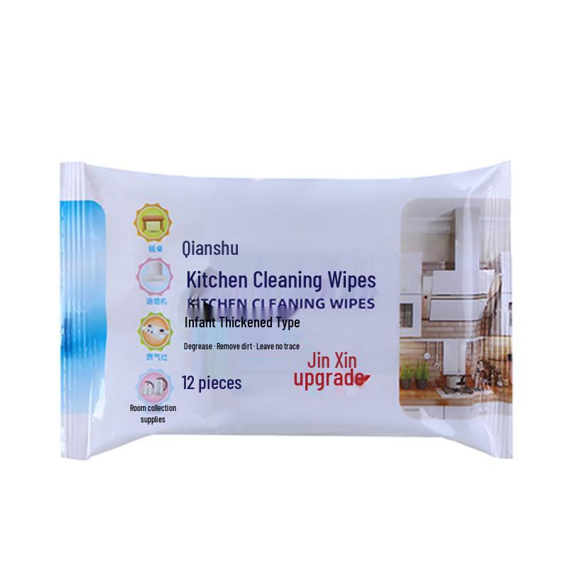80 Large Kitchen Oil Stain Remover Wipes - Portable, Disposable, and Effective Cleaning