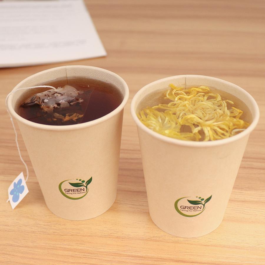 Disposable Bamboo Fiber Paper Cup Thickened Office Coffee Water Cup Tea Bamboo Milk Tea Cup