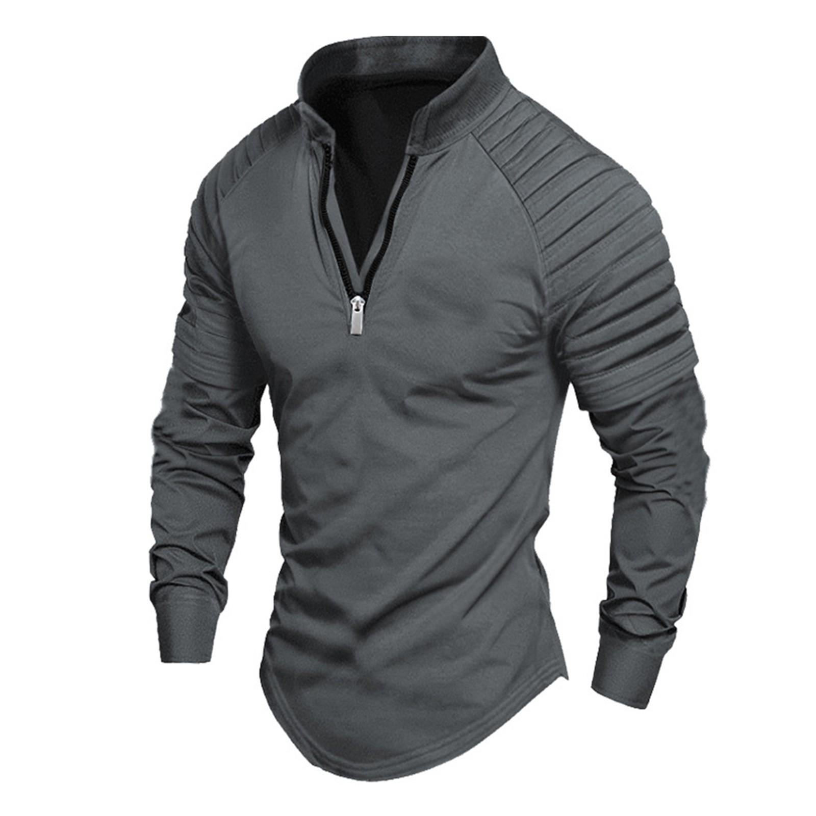 Мужская мужская футболка с длинными рукавами модная повседневная футболка соответствующего цвета L 2249₽