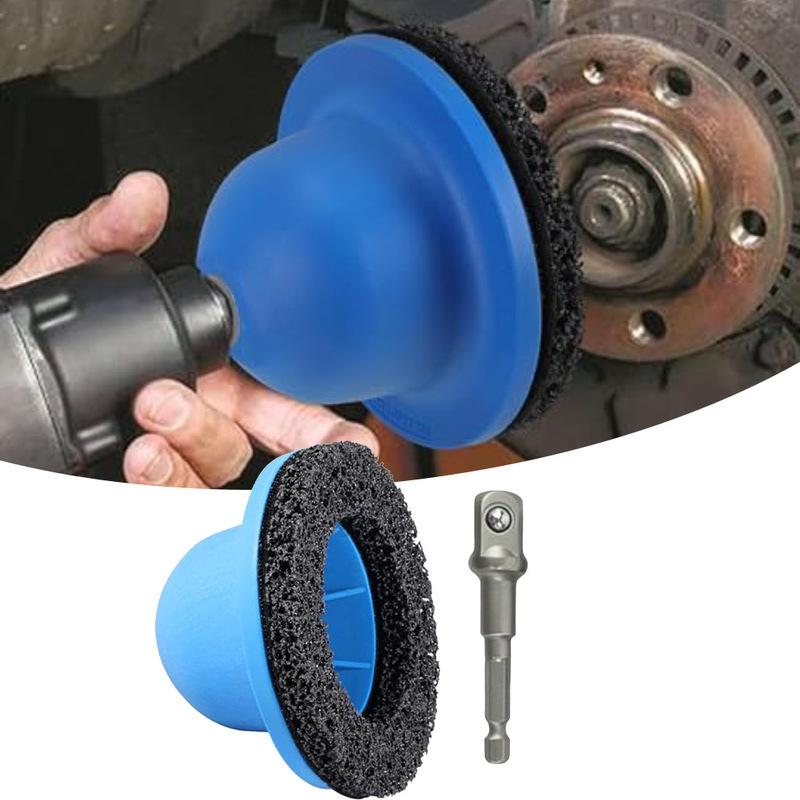 Wheel Hub Grinder Machine Disc With 1/2inch Extension Rod For Replacing Wheel Rims Cleaning Wheel Hubs Car Maintenance Tool