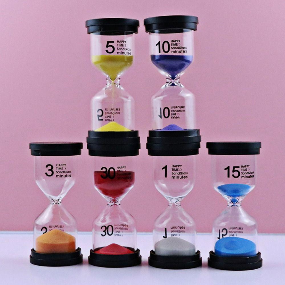 Children's Toys Electroplate Time Reminder Timer Sandglass Time Funnel Desktop Ornament Hourglass