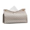 Decorative Rectangular Tissue Box-Case PU Leather Tissue  Holder for Bathroom Modern Tissue Box Holder Office