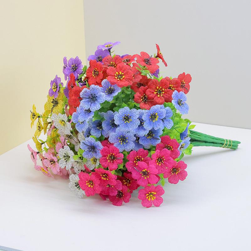 Artificial Incana Matthiola And Bellium Minutum Bouquet For Wedding Decor