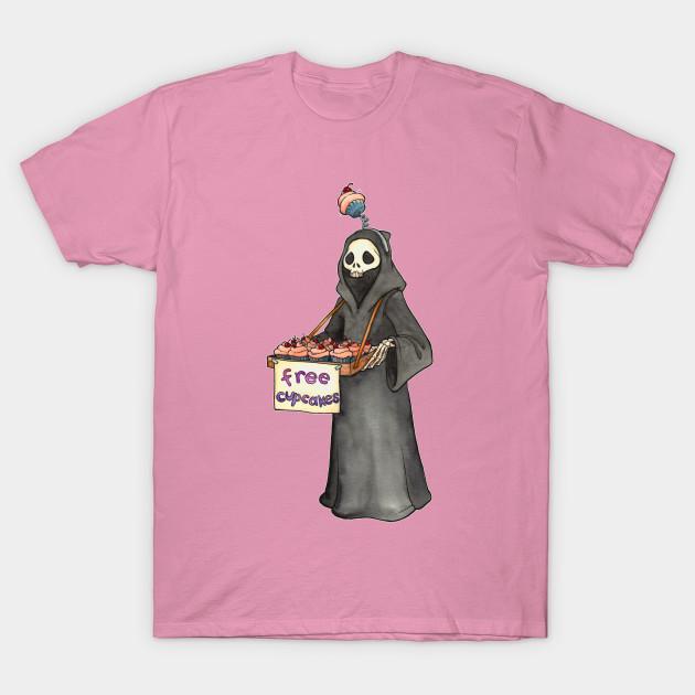 T Shirt Women Free Cupcakes Harajuku Print Kawaii Tshirt Letnia koszulka damska z krótkim rękawem Top Tee