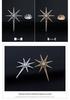 Unisex Zircon-Inlaid Eight-Pointed Star Cross Lapel Pin Corsage
