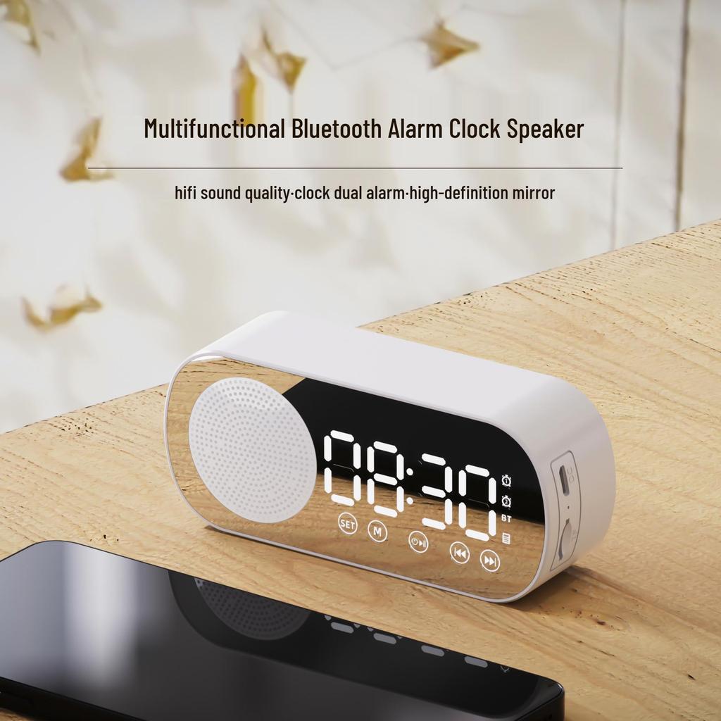 Bluetooth Clock Speaker Z7: Smart Desktop Alarm with Deep Bass.