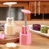 Flower Mooncake Mold Set 1 Mold 5 Stamps Diy Manual Flower Cookie Stamps Mooncake Maker Baking Tool Kitchenware Supplies
