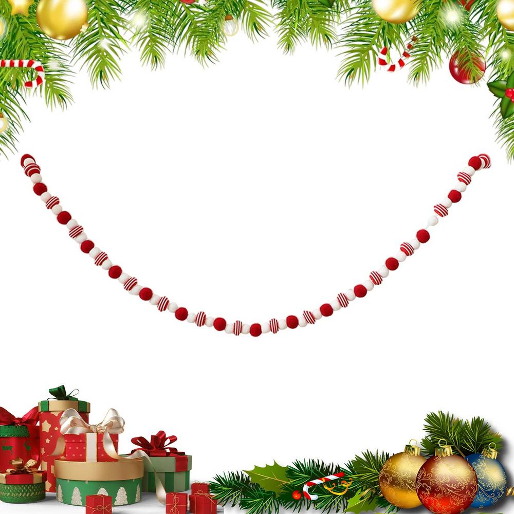 Christmas Banner Decorations Winter Holiday Ornament Winter Holiday Garland For Mantel Fireplace Party Home Indoor Outdoor Stair