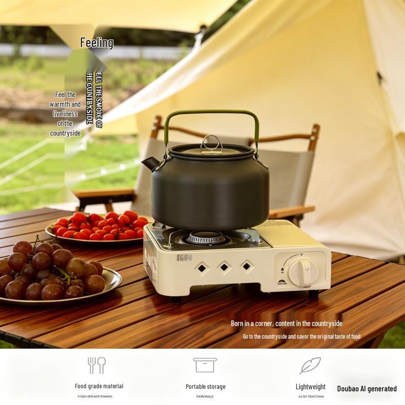 YCD20 Portable Outdoor Camping Coffee & Tea Kettle