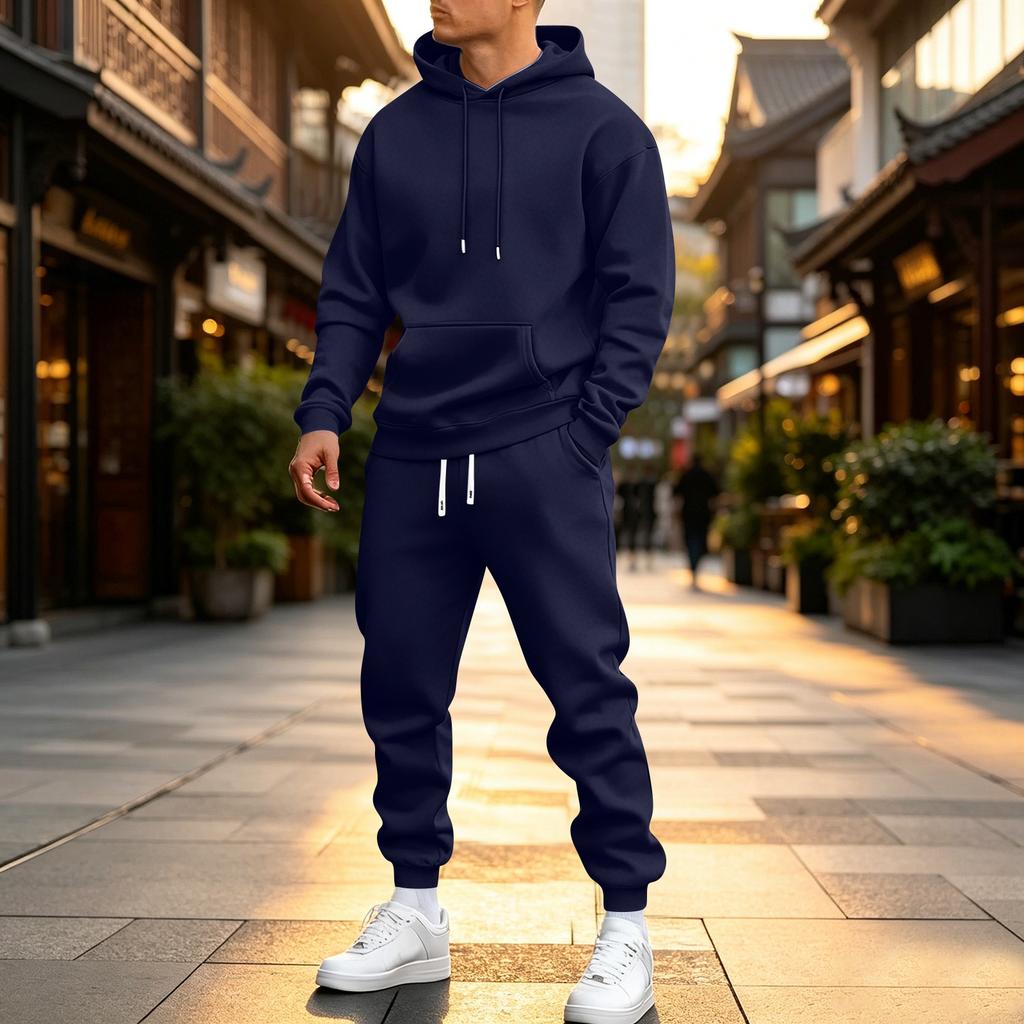 Ensemble Sweat à capuche et Jogging Colorés pour Homme Décontracté Athlétique Deux Pièces
