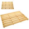BAMBOO BATH MAT WOODEN RUG PLATFORM 53x 35.5x 2.5cm