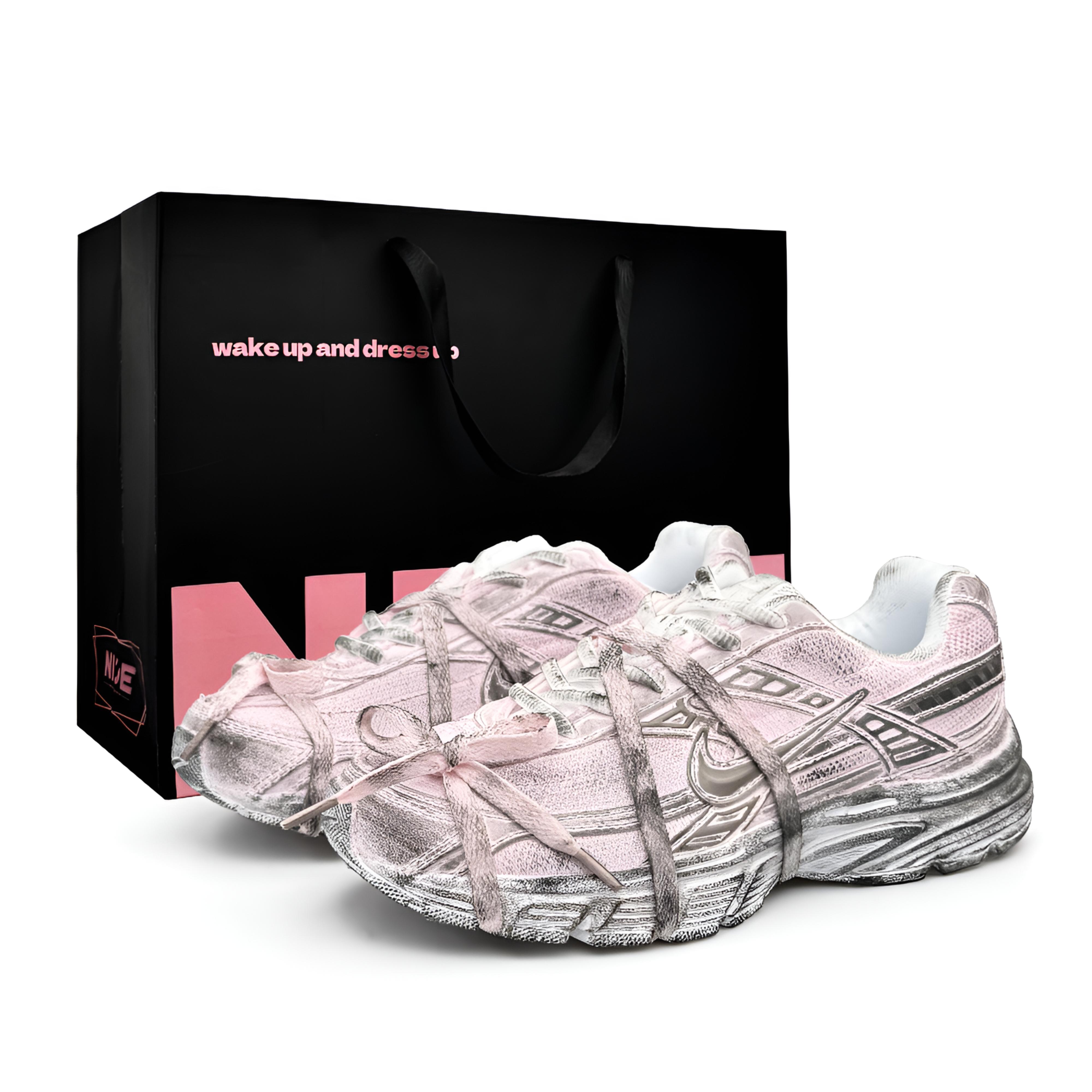 

Nike Initiator Height Increasing, Abrasion Resistant, Lightweight, And Breathable Low top Running Shoes Unisex Pink FZ9020-100(Team920-BOX2) 42.5