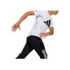 Adidas Striped Logo Print Casual Crew Neck T-Shirt Men Tops White GL8919