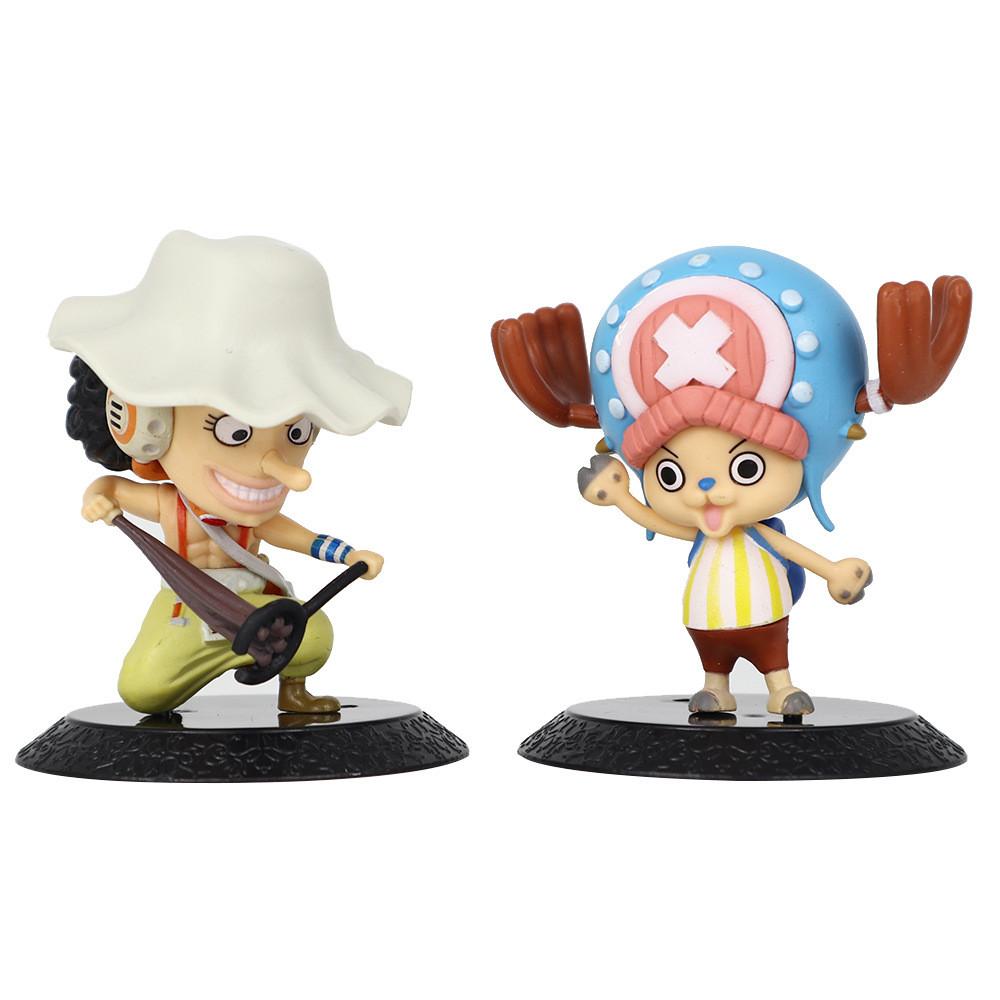 Creative Pvc One Piece Anime Model Figurines Featuring Luffy Zoro Nami Perfect For Cake And Decor Home