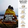 1pc Grand Theft Auto Soft Flannel Blanket with Designer Print A Cozy Blanket for All Seasons, Perfect for the Couch, Bed, Office