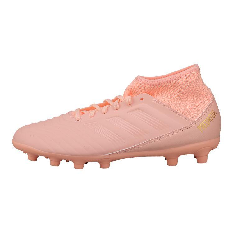 

Adidas 18.3 Круглый носок на шнуровке Нескользящие прочные низкие футбольные бутсы Детские футбольные бутсы розовые BB6990