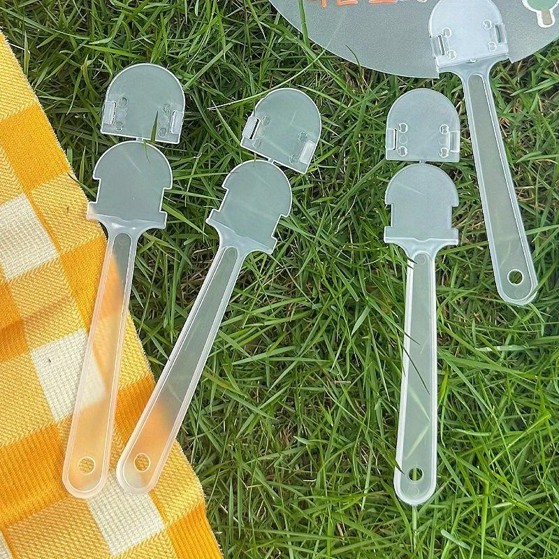 100pcs/50pcs/10pcs Fan Handles for Projects And Designs, Without Battery, Fan Accessories, Outdoor Fan Handle, Summer Supplies