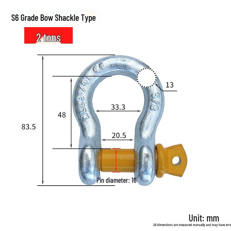 

Chenghua S6 High-Strength Power Shackle: Lifting Horseshoe, Locking Shackle, Lifting Ring, Connector