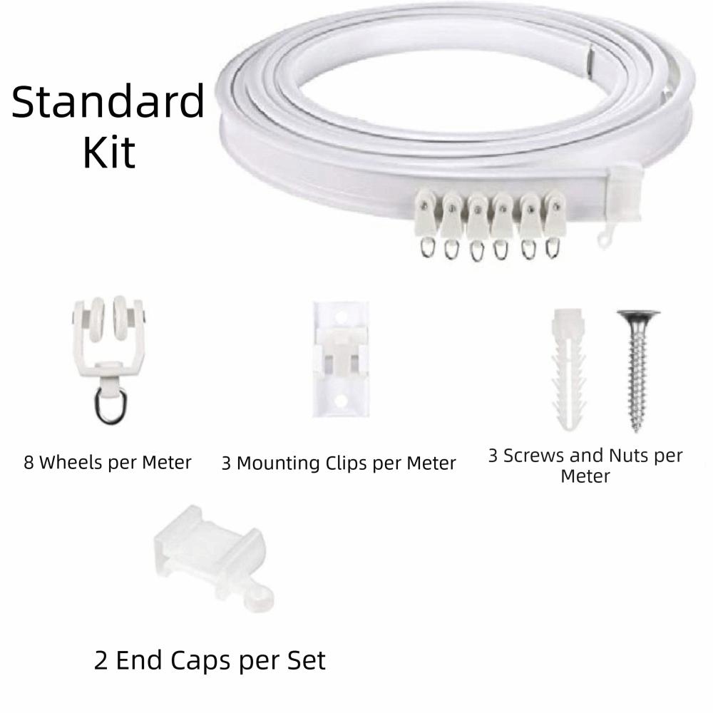 Bendable Design Flexible Curtain Track Silent Track Ceiling Curtain Track Room Divider