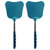 2/6 Confezioni Schiaccia mosche telescopici Manico lungo Schiaccia zanzare mosche Trappola Schiaccia mosche manuale Repellente per insetti Schiaccia insetti Estendibile 65cm