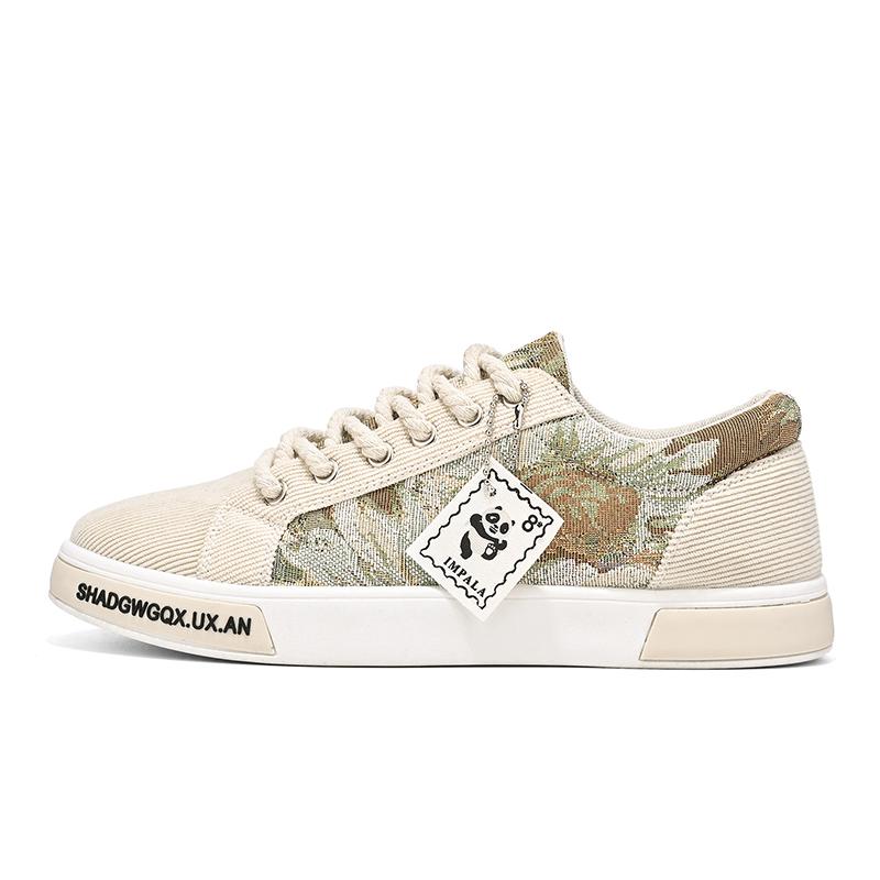 

Модные мужские повседневные кроссовки мужские вулканизированные туфли взрывного стиля, новые модные износостойкие нескользящие дышащие мокасины на плоской подошве 44 бежевый