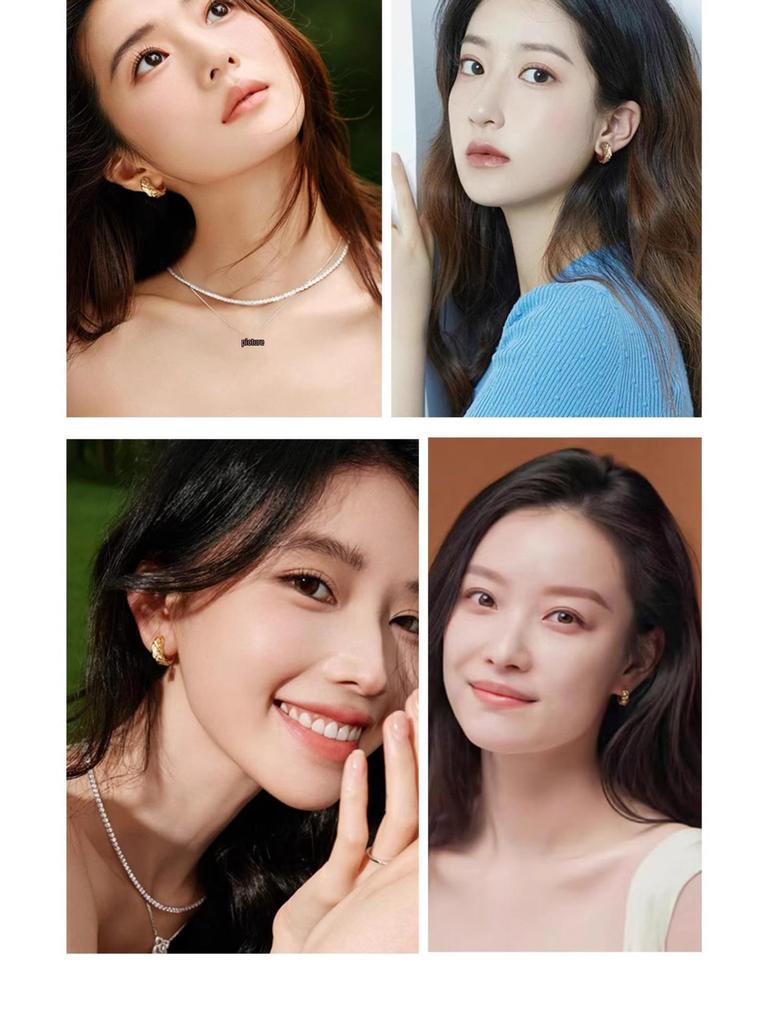 Stjärnstil High-End Creoler: 2025 Nya Lätta Lyxiga Örhängen