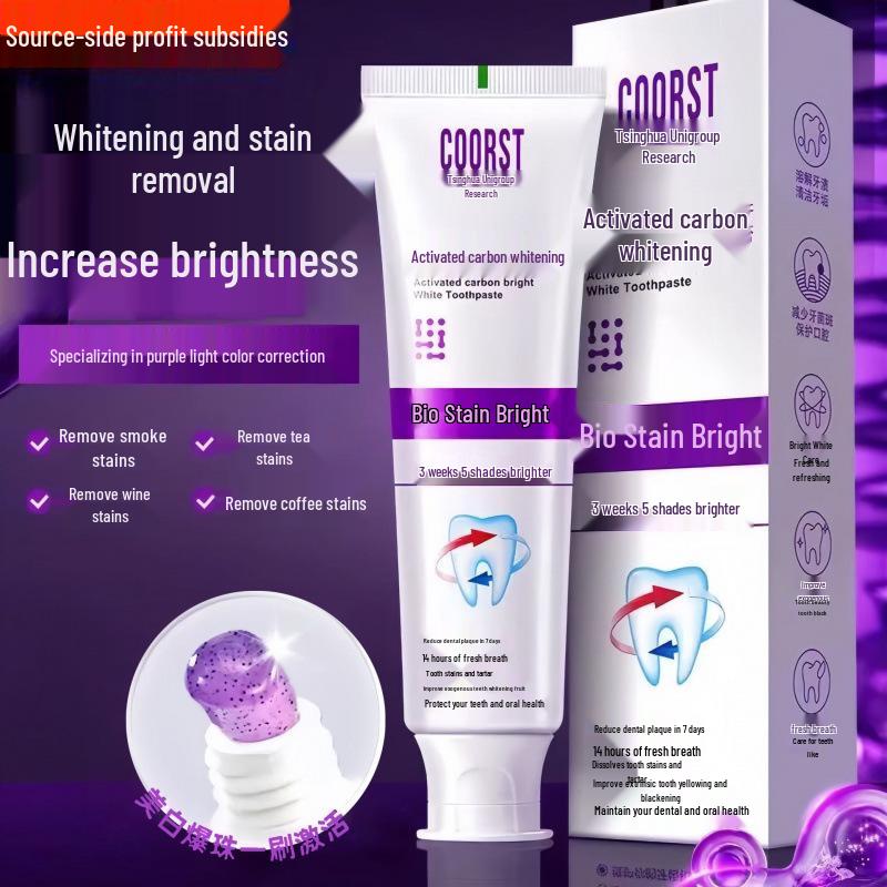 Antibacterial Whitening Toothpaste: Brightens, Removes Stains, Freshens Breath