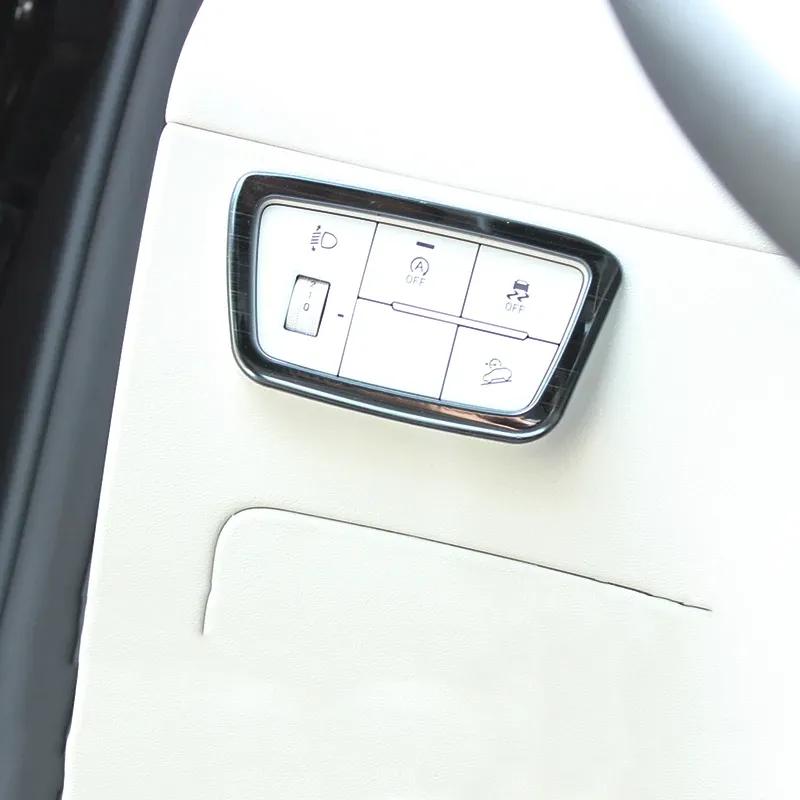 Stainless Steel Headlight Lamp Switch Frame Cover For Hyundai Tucson NX4    2024 Cover Trim Car Styling Accessories