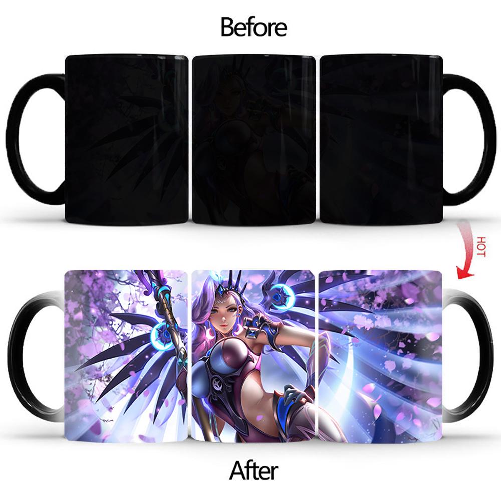 

Творческий сексуальный самурай термочувствительная кружка BSKT-152 Индивидуальная чашка персонализированные подарки кружка для изменения цвета аниме обесцвечивание чашки кофе 301-400ml