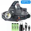 Rechargeable XHP70.2/XHP50 LED Headlamp Waterproof Head Light Fishing Searching Camping Headtorch Zoom Lantern Use 18650 Battery