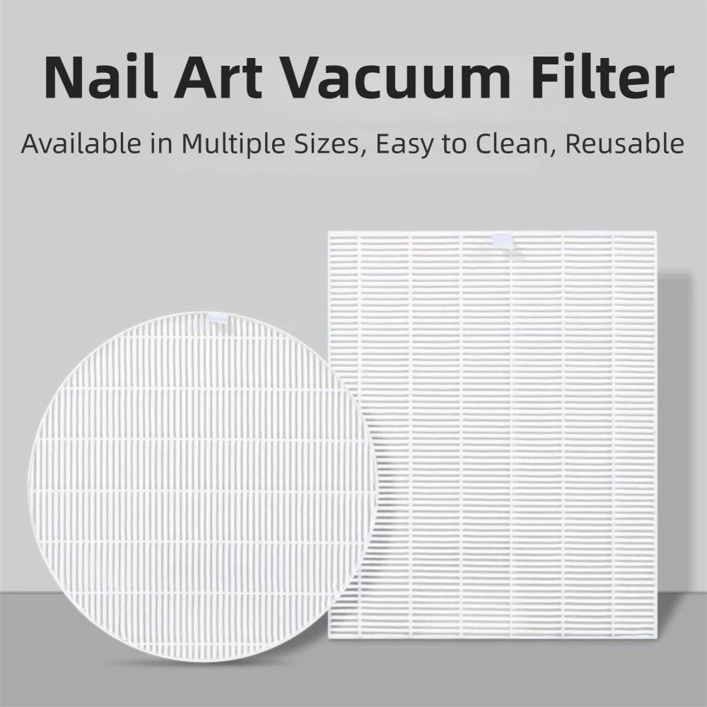 Reusable Nail Vacuum Cleaner Filter Multi-size Manicure Screen Plate  Beauty Equipment