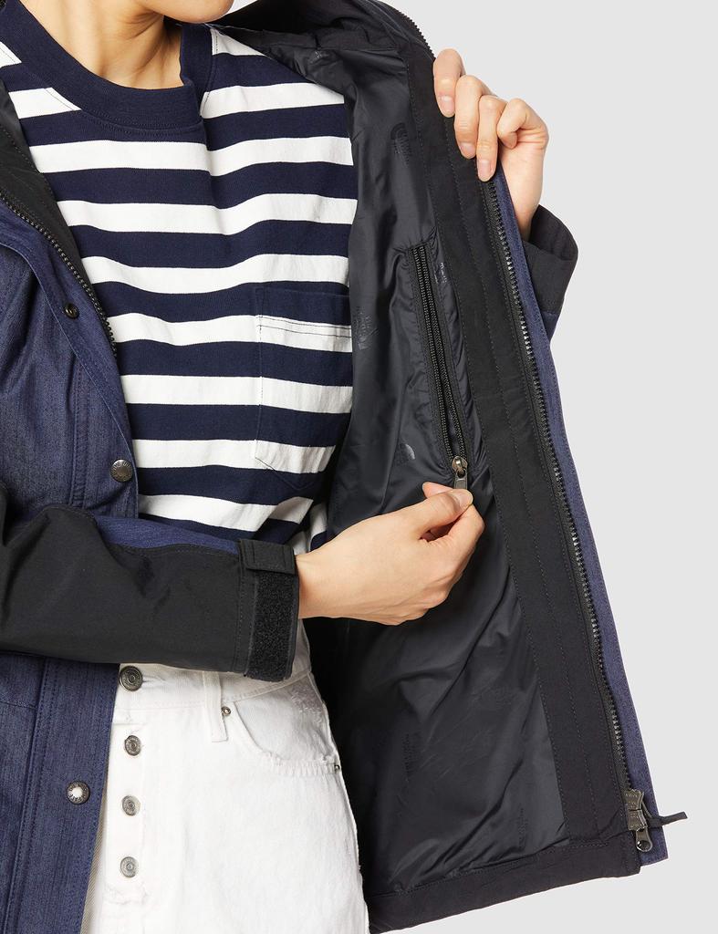 The North Face Mountain Light Denim Waterproof Nylon Indigo Size S Women's Jacket, NPW22135, Gore-Tex Denim,