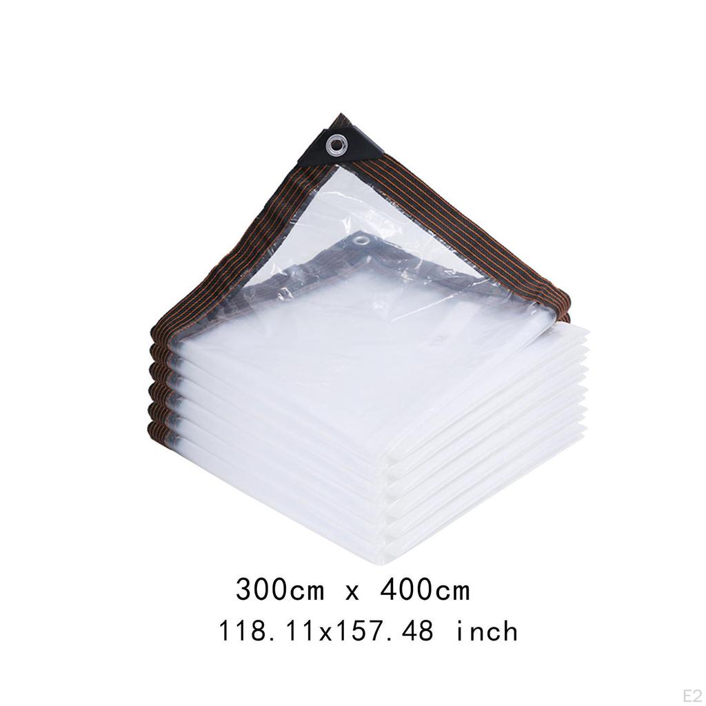 Transparente Plane für den Außenbereich im Garten und auf der Terrasse